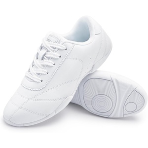 image:imageStelle Cheer Shoes Women Leather Cheerleading Dance Sneakers  Lightweight Athletic Training Tennis Shoes for Youth and Women  Supportive Sole for Cheer Competition and PracticeWhitepu