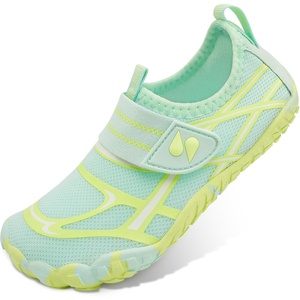 image:imageStelle Kids Water Shoes Wide Toe Box Quick Dry Barefoot  NonSlip Aqua ShoesBreathable Mesh Upper for BeachSwimPool and Outdoor PlayFits Toddler to Big KidsSeafoam Pop