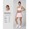 image:imageStelle Women Skort High Waisted Tennis Skirt with Pockets Athletic Skorts for Sports Running Pickleball SkaterBallet Pink