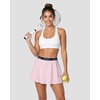 image:imageStelle Women Skort High Waisted Tennis Skirt with Pockets Athletic Skorts for Sports Running Pickleball SkaterBallet Pink