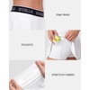 image:imageStelle Women Skort High Waisted Tennis Skirt with Pockets Athletic Skorts for Sports Running Pickleball SkaterWhite