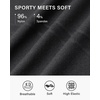 image:imageStelle Womens Workout Tops Short Sleeve Seamless Moisture Wicking Yoga Tees  Meamless FabricQuickDryingMesh VentilationSlimFit SilhouetteRaglan SleevesFor RunningTennis And Gym WorkoutBlack