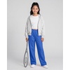 image:imageGirls Wideleg Fleece SweatpantsSoft with Front Pockets Warm Loose FitCobalt Blue