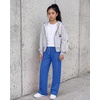 image:imageGirls Wideleg Fleece SweatpantsSoft with Front Pockets Warm Loose FitCobalt Blue