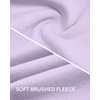 image:imageGirls Wideleg Fleece SweatpantsSoft with Front Pockets Warm Loose FitLavender