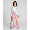 image:imageGirls Wideleg Fleece SweatpantsSoft with Front Pockets Warm Loose FitOrchid