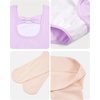 image:imageStelle Girls Bow Back Leotard with Footed Tight for BalletDanceGymnastics  Short sleeve Fully lined front Bow back BalletDanceGymnastics Leotards Footed tights High elasticity amp durablePurple