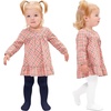image:imageStelle Toddler Girls Tights Baby Cable Knit Stockings Thick Cotton Legging  Thick Cotton Legging Winter Warm Pantyhose Footed Thermal Ribbed Sweater Panty Hose Under Dress 3 Pairs 1218 MonthsWhitenavy