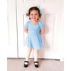 image:imageStelle Ballet Leotards for Girls Toddler Ballet Outfit Dance Leotard Dress  Ballerina Outfit Dress CrissCross amp Bow Back Soft Stretch Fabric Short Sleeve Dance Recital Gymnastics PerformanceStyle 2blue Bow Back