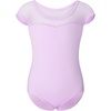 image:imageStelle Girls Ballet Leotards Cotton Mesh Cap Sleeve for Dance Class  Breathable cotton Mesh shoulders Inner lining Ballet Dance Gymnastics Toddler Little Big Kids Performance BallerinaLavender Mesh Cap Sleeves
