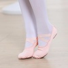 image:imageStelle Ballet Shoes Toddler Slippers Highly Elastic Canvas Girls Women  Split sole Soft cotton lining Machine washable Ballerina dance shoes Flexible movement Ballet practice and performanceBallet Pink