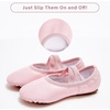 image:imageStelle Ballet Shoes for Girls Soft Leather Dance Slippers Ballerina Shoes  Full suede sole Nodrawstring Easy on and off Comfortable fit Beginner friendly Ballet practice and performancePink