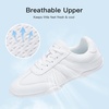 image:imageStelle Cheer Shoes Women Cheerleading Dance Sneakers  Leather and Breathable Knit Mesh Upper Lightweight Athletic Shoes for Cheer Competition Training and PracticeWhite