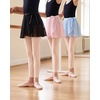 image:imageStelle Footless Dance Tights for Girls Ballet Kids Toddler 2T15Y  Multiple Colors No Feet High Waist Stretch Opaque Coverage Soft Stockings Teen amp Youth Pantyhose Ballerina Gymnastics2 Pairs Ballet Pink