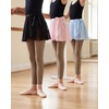 image:imageStelle Footless Dance Tights for Girls Ballet Kids Toddler 2T15Y  Multiple Colors No Feet High Waist Stretch Opaque Coverage Soft Stockings Teen amp Youth Pantyhose Ballerina GymnasticsMocha