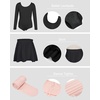 image:imageStelle Girls Ballet Leotards Dance Outfits with Skirt and Footed Tights  Crew neck Removable ballet skirt Durable footed tights Fully lined front High elasticity amp durable Breathable04blacklong Sleeve