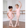 image:imageStelle Girls Ballet Leotards Dance Outfits with Skirt and Footed Tights  Crew neck Removable ballet skirt Durable footed tights Fully lined front High elasticity amp durable Breathable01ballet Pink