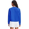 image:imageStelle Womens Cropped Crewneck Sweatshirt Relaxed Fit Casual Everyday  Soft lining Ribbed cuffs Lightweight warmth Layering essential Lounge Travel StreetwearElectric Blue