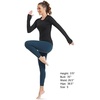 image:imageStelle Womens Seamless Long Sleeve Workout Tops Compression Athletic Shirts  Seamless construction Moisturewicking fabric Fourway stretch Breathable Soft Thumbholes Fitness Active performanceBlack