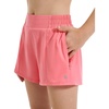 image:imageStelle Girls 2in1 Athletic Shorts with Zipper Pockets for Running Sports  Builtin liner Quickdry fabric Elastic waistband Secure storage Soccer Gym Outdoor activitiesAcoral
