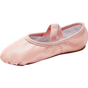 image:imageStelle Ballet Shoes for Girls Soft Leather Dance Slippers Ballerina Shoes  Full suede sole Nodrawstring Easy on and off Comfortable fit Beginner friendly Ballet practice and performanceBallet Pink