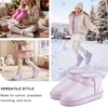 image:imageStelle Kids Snow Boots Girls Boys Winter Ankle Boots  Faux Fur LinedFaux Suede UpperPullOnTPR OutsoleCozyLightweightComfortableOutdoorWarmToddlerLittle Big KidDream Frost