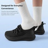 image:imageStelle Girls Tennis Shoes with SlipOn Kids Running Shoes  Athletic Sneakers Non Slip Lightweight Breathable Walking Sport Shoes for LittleBig KidBlack