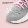 image:imageStelle Girls Tennis Shoes with SlipOn Kids Running Shoes  Athletic Sneakers Non Slip Lightweight Breathable Walking Sport Shoes for LittleBig KidLight Grey