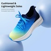 image:imageStelle Girls Tennis Shoes with SlipOn Kids Running Shoes  Athletic Sneakers Non Slip Lightweight Breathable Walking Sport Shoes for LittleBig KidLume Lagoon