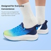 image:imageStelle Girls Tennis Shoes with SlipOn Kids Running Shoes  Athletic Sneakers Non Slip Lightweight Breathable Walking Sport Shoes for LittleBig KidLume Lagoon