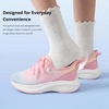 image:imageStelle Girls Tennis Shoes with SlipOn Kids Running Shoes  Athletic Sneakers Non Slip Lightweight Breathable Walking Sport Shoes for LittleBig KidRainbow Blue