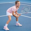 image:imageStelle Girls Tennis Shoes with SlipOn Kids Running Shoes  Athletic Sneakers Non Slip Lightweight Breathable Walking Sport Shoes for LittleBig KidRainbow Pink