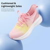 image:imageStelle Girls Tennis Shoes with SlipOn Kids Running Shoes  Athletic Sneakers Non Slip Lightweight Breathable Walking Sport Shoes for LittleBig KidRainbow Pink