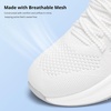 image:imageStelle Girls Tennis Shoes with SlipOn Kids Running Shoes  Athletic Sneakers Non Slip Lightweight Breathable Walking Sport Shoes for LittleBig KidWhite