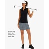 image:imageStelle Womens Sleeveless Golf Polo Shirts UPF 50 Collared V Neck Dry Fit Lightweight Workout Tennis Tank TopsBlack