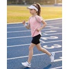 image:imageStelle Athletic Shirts for Girls Short Sleeve Soccer Active Tshirts Kids  Moisturewicking Quick Dry Breathable Lightweight Running Tennis Training Sports Crewneck Top Summer TeeLight Pink