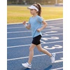 image:imageStelle Athletic Shirts for Girls Short Sleeve Soccer Active Tshirts Kids  Moisturewicking Quick Dry Breathable Lightweight Running Tennis Training Sports Crewneck Top Summer TeeLight Blue07
