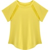 image:imageStelle Athletic Shirts for Girls Short Sleeve Soccer Active Tshirts Kids  Moisturewicking Quick Dry Breathable Lightweight Running Tennis Training Sports Crewneck Top Summer TeeYellow