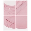 image:imageStelle Athletic Shirts for Girls Short Sleeve Soccer Active Tshirts Kids  Moisturewicking Quick Dry Breathable Lightweight Running Tennis Training Sports Crewneck Top Summer TeeLight Pink