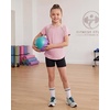 image:imageStelle Athletic Shirts for Girls Short Sleeve Soccer Active Tshirts Kids  Moisturewicking Quick Dry Breathable Lightweight Running Tennis Training Sports Crewneck Top Summer TeeLight Pink
