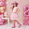 image:imageStelle Girls Glitter Cowgirl Boots Toddler Kids Cowboy Boots  Western Boots Mid Calf Horse Riding Boots Sparkle Boots with Zipper NonSlip TPR Sole Party Wedding ConcertPink Glitter
