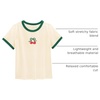 image:imageStelle Girls Retro Graphic T Shirt Soft Stretch Crewneck for School  Lightweight Breathable Soft Stretchy Cherry graphic Relaxed fit School Play Sports Everyday wear Vintage styleCherryvanilla