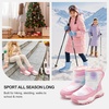 image:imageStelle Toddler Snow Boots Girls Lightweight Warm Winter Shoes  Boys Outdoor Sport Cold Weather Water Repellent Soft Faux Fur Lined Non Slip Mid Calf Hook and Loop Little amp Big KidsTie Dye Marshmallow