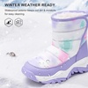 image:imageStelle Toddler Snow Boots Girls Lightweight Warm Winter Shoes  Boys Outdoor Sport Cold Weather Water Repellent Soft Faux Fur Lined Non Slip Mid Calf Hook and Loop Little amp Big KidsTie Dye Lavender