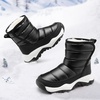 image:imageStelle Toddler Snow Boots Girls Lightweight Warm Winter Shoes  Boys Outdoor Sport Cold Weather Water Repellent Soft Faux Fur Lined Non Slip Mid Calf Hook and Loop Little amp Big KidsBlack