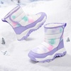 image:imageStelle Toddler Snow Boots Girls Lightweight Warm Winter Shoes  Boys Outdoor Sport Cold Weather Water Repellent Soft Faux Fur Lined Non Slip Mid Calf Hook and Loop Little amp Big KidsTie Dye Lavender
