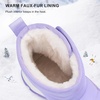 image:imageStelle Toddler Snow Boots Girls Lightweight Warm Winter Shoes  Boys Outdoor Sport Cold Weather Water Repellent Soft Faux Fur Lined Non Slip Mid Calf Hook and Loop Little amp Big KidsLavender
