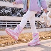 image:imageStelle Toddler Snow Boots Girls Lightweight Warm Winter Shoes  Boys Outdoor Sport Cold Weather Water Repellent Soft Faux Fur Lined Non Slip Mid Calf Hook and Loop Little amp Big KidsTie Dye Pink