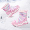 image:imageStelle Toddler Snow Boots Girls Lightweight Warm Winter Shoes  Boys Outdoor Sport Cold Weather Water Repellent Soft Faux Fur Lined Non Slip Mid Calf Hook and Loop Little amp Big KidsTie Dye Pink