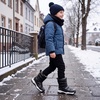 image:imageStelle Toddler Snow Boots Girls Lightweight Warm Winter Shoes  Boys Outdoor Sport Cold Weather Water Repellent Soft Faux Fur Lined Non Slip Mid Calf Hook and Loop Little amp Big KidsBlack